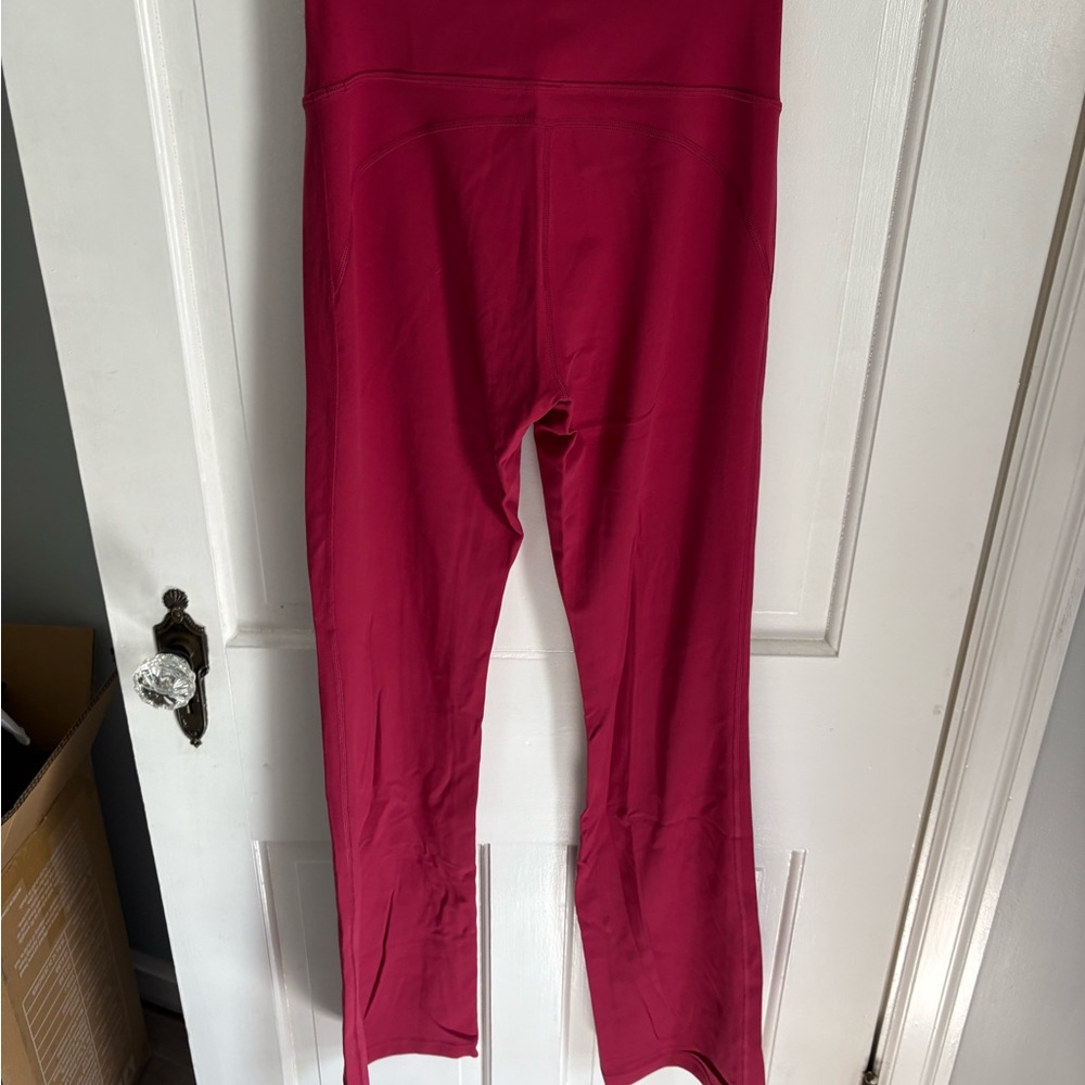 Lululemon Athletica Red High-Waisted Leggings